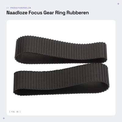 Allecto - Naadloze Focus Gear Ring - Rubberen Ring - Voor Digitale Camera - Ondersteunt Zoom en Focus - Geschikt voor EF 24-70mm F2.8 II Lens