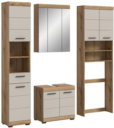 xonox.home Scout badkamermeubel B/H/D: 190x191x34 cm in Evoak Oak-imitatie