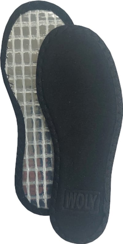 Woly Alu-Fleece Inlegzool voor Kinderen - Winter Inlegzool met Aluminiumfolie - Tegen koude voeten - Warm en zacht - Maat 23