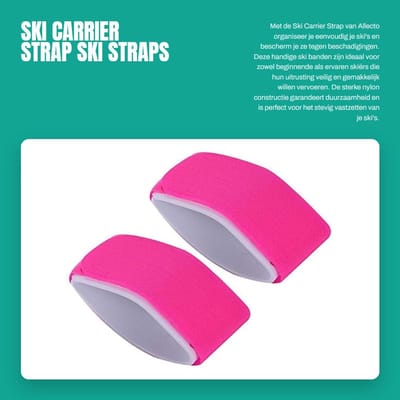 Dailygoods- Skibanden Nylon - Bevestigingsband - Ski Carrier Strap - Organisator - Bescherming - Lichtgewicht 27g - Skiband