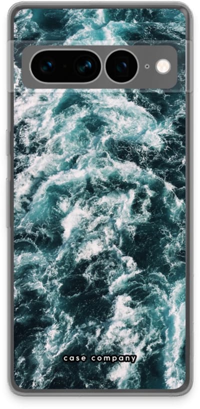Case Company® - Hoesje geschikt voor Google Pixel 7 Pro hoesje - Zee golf - Soft Cover Telefoonhoesje - Bescherming aan alle Kanten en Schermrand