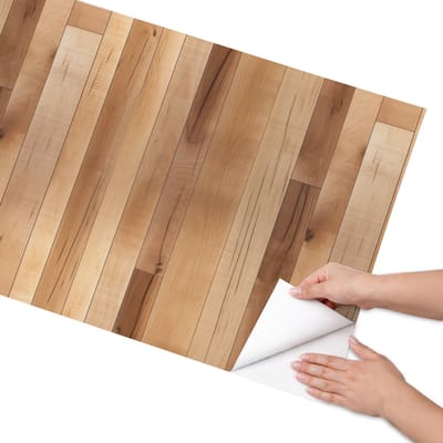 Coloray Meubel Wrap Folie - Bruin Meubelfolie - 65x130 cm - Decoratiefolie Houtstructuur - Meubel Wrap Folie - Klassiek Meubelfolie - Plakfolie Meubels - Keuken decoratie - Texturen