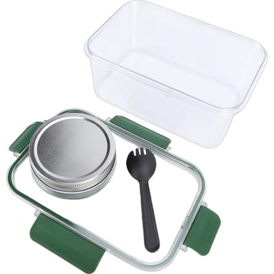 Contenant à salade pour le déjeuner avec compartiment pour vinaigrette Réutilisable Portable  proof Bol à salade pour Sac de sport