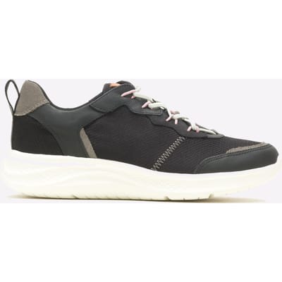 Hush Puppies Elevate Bungee Leren Zwarte Sneakers Voor Dames