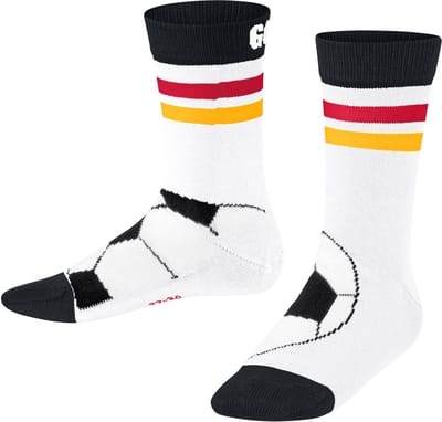 FALKE Active Soccer dun ademend katoen functioneel materiaal sokken kinderen wit - maat 23-26