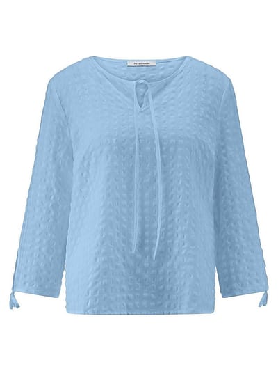 Blouse Van Peter Hahn blauw