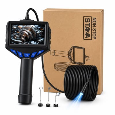 Inspectiecamera met Scherm 5M - 1080P HD - 4.3 inch LCD scherm - IP67 Waterdicht - LED Verlichting - Endoscoop - Inspectie Camera