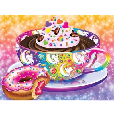 5D diamant borduurwerk koffiekopje donuts Diamond schilderij kruissteek mozaïek woondecoratie 20X30CM brown