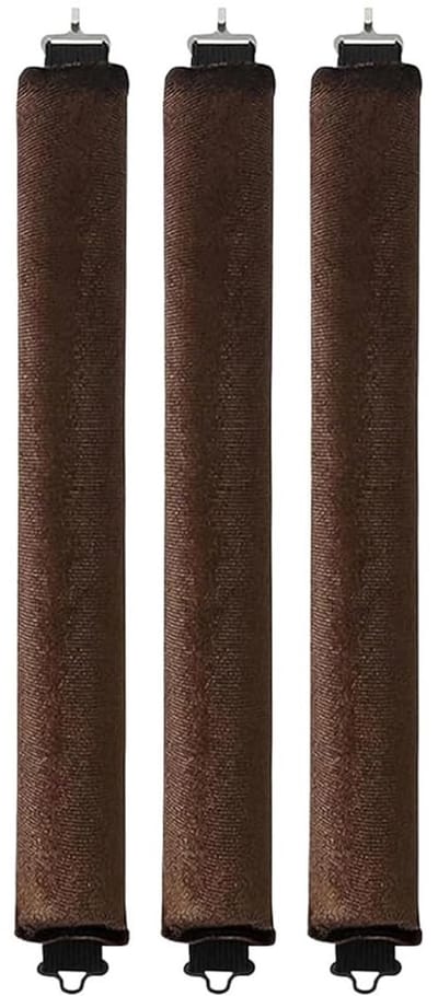 Dailygoods - Hittevrije krultangset - Hittevrije spiraalkrultangen - Hypoallergene schuimkern - Bruin - DIY luie krultangen - Geschikt voor lang haar...