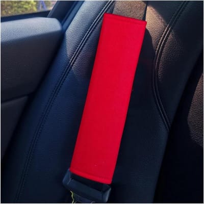 Gordelkussen Auto - Schouderbeschermer - Comfortabel Rijden - Waterdichte Stof - Niet gespecificeerd - Rood