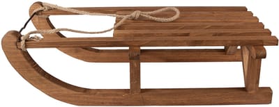 Clayre & Eef Decoratie Slee 62x31x20 cm Bruin Hout