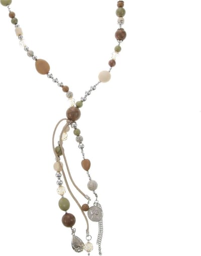 Behave ketting - Gekleurde en facet geslepen kralen - Nikkelvrij - Modeaccessoire