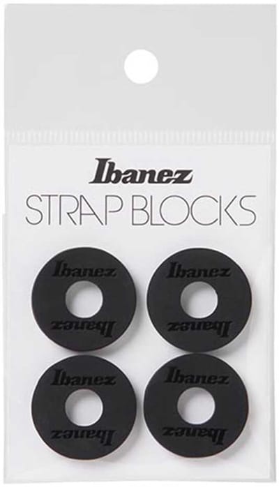 Ibanez ISB4-BK Sillicone Strap Blocks Zwart (4 Stuks)