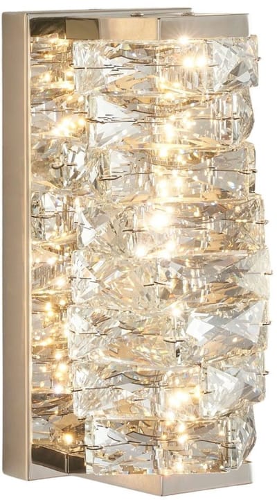 Kosilum - Elina - Wandlamp - Zilver/Chroom - Metaal en kristal