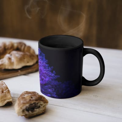 Magische Mok - Foto op Warmte Mokken - Koffiemok - Koraal - Vis - Oranje - Zee - Magic Mok - Beker - 350 ML - Theemok