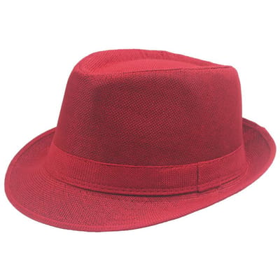 Middelgrote Linnen Gekrulde Jazz Hoed Zomer Britse Retro Tophoed Buiten Effen Effen Linnen Zonneklep Hoed Feest Fedoras Pet brown