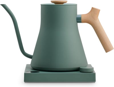 Waterkoker met temperatuurregeling in smeltgroen