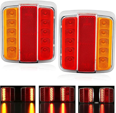 Universele LED Achterlichten Set 12V/24V - Waterdicht met E-keurmerk voor Aanhanger, Vrachtwagen en Caravan
