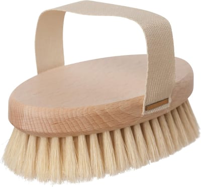 Massageborstel Lichaam - Houten Borstel - Huidverzorging - Stimuleert Circulatie - 135 cm - Bruin