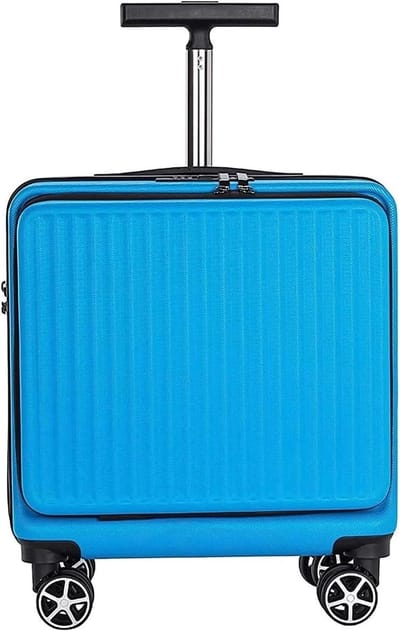 Reiskoffer met Wielen - Koffer Handbagage - Zakenreis Vakantie - Cijferslot Verticale Strepen - 406 cm - Zwart