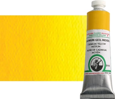 Old Holland Hoge Kwaliteit Olieverf 18 ml - Cadmium Yellow Medium (D13)