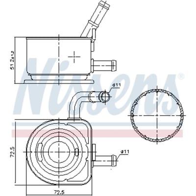 Olie radiator, motorolie NISSENS 91230