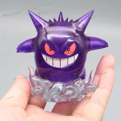 Nieuwe 8cm Pokemon Figuur Snorlax Gengar Transparant Actiefiguur Standbeeld Anime Model Poppetje Decoratie Verzamelspeelgoed Cadeau Pvc 8cm