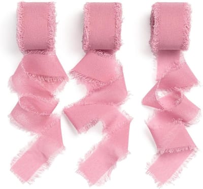 Chiffon lint 1" x 62ft in fuchsia voor bruiloften, cadeaus en decoraties - veelzijdig en elegant