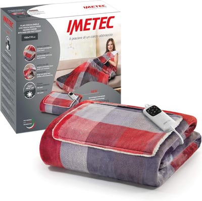 Verwarmbare Plaid 150 x 110 cm - Fluweelachtig en Zijdeachtig - 6 Temperatuurinstellingen - Machinewasbaar