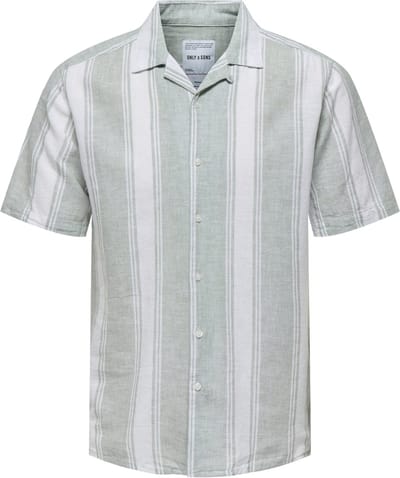ONLY&SONS - ONSCAIDEN LIFE STRIPE RES LINENBLENDNOOS - Heren - Overhemden