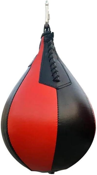 Boksbal - Reflex bal - Verbeteren Coördinatie - Robuust PU Materiaal - 25 x 17 cm - Zwart