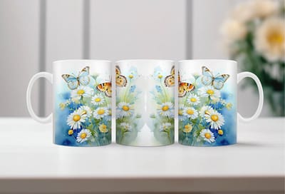 Auqarel koffiemok Bloemenpracht 4