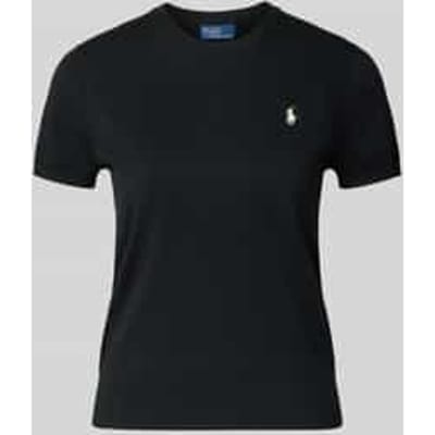 slim fit gebreid shirt van katoenmix