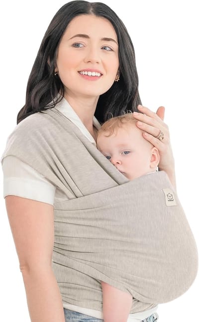 Draagdoek Baby - Babywikkel Draagzak - Baby Dragen - Ergonomisch Ontwikkeld - Vanaf Geboorte - Stone Gray