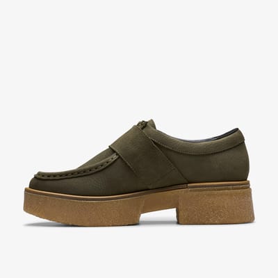 Linoso Monk Dark Green Nub Schoenen