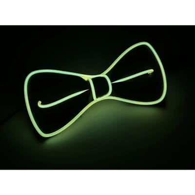 Feestartikelen Bretels met Vlinderdas LED-verlichting Dameshangers voor Heren Bruiloftsfeestaccessoires Glow-in-the-dark SD01