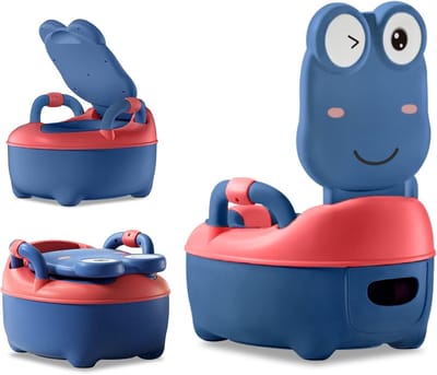 Ergonomisch Kinderpotje met Rugleuning en Spatbescherming - Voor Zindelijkheidstraining