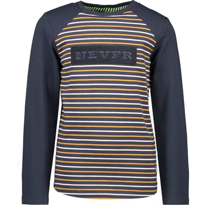 B-nosy - Maat 122/128 - Jongens T-shirt - Oak stripe