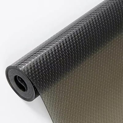 EVA antislip lademat - transparante isolatiemat - waterdichte en vochtbestendige mat - antiaanbaklaagmat - gemakkelijk schoon te maken - herbruikbaar voor kasten, laden, keuken, koelkast (50 x 300 cm, zwart)