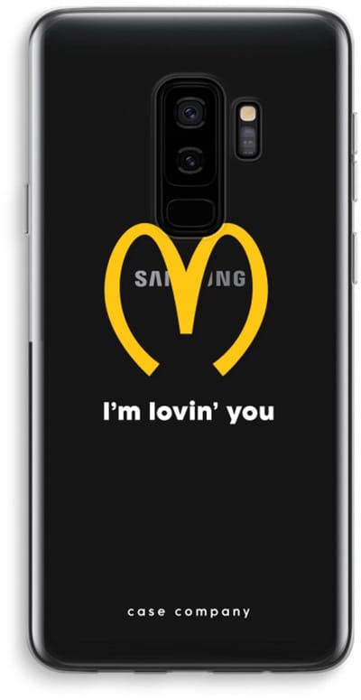 Case Company® - Hoesje geschikt voor Samsung Galaxy S9 Plus hoesje - I'm lovin' you - Soft Cover Telefoonhoesje - Bescherming aan alle Kanten en Schermrand