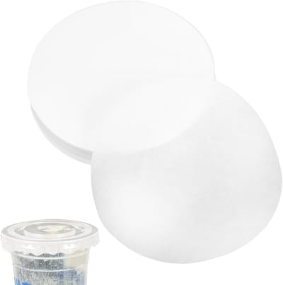 500 Stuks Lekvrije Koffie en Thee Bekers Afdekkingen - Ronde Design 13 cm, Ideaal voor Afhaalmaaltijden, Voedselveilig en Antilek Film