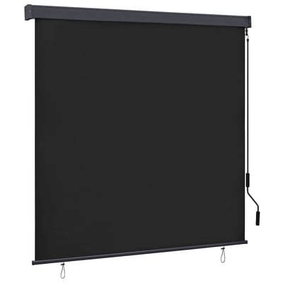 vidaXL - Rolgordijn - Antracietkleurig - 180 - x - 250 - cm - Stof - en - Aluminium