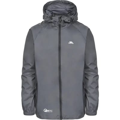 Trespass Adults Unisex Qikpac Packaway Waterproof Jacket (Flint)
