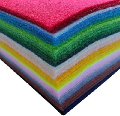 Allecta Vilten Vellen - Viltstof - Zacht en Donzig - 40 Kleuren - 20 x 30 cm Formaat - Knutselen en Naaien - Geschikt voor Doe-het-zelf Projecten - Verschillende Kleuren en Maten