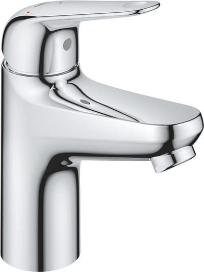 GROHE Europro wastafelkraan - s-size - opbouw - 1-gats - eengreeps - met klikwaste - chroom