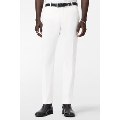 John Varvatos Mercer Pants - Slim Fit Pants With Welt White Size: 46 | Tailored Pants Outlet | Heren | Wit