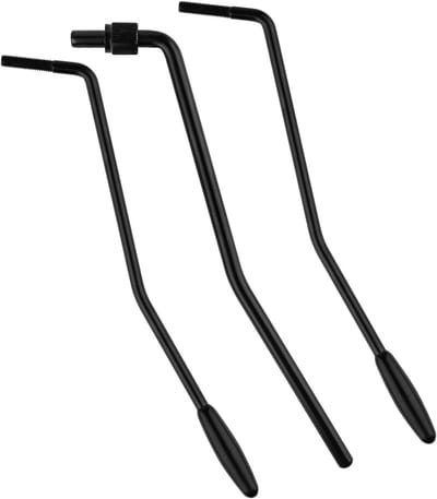 3 Stuks 5mm/6mm Tremolo Bar voor Elektrische Gitaar, Whammy Bar voor Standaard US/Mexicaanse Gitaren (Zwart)