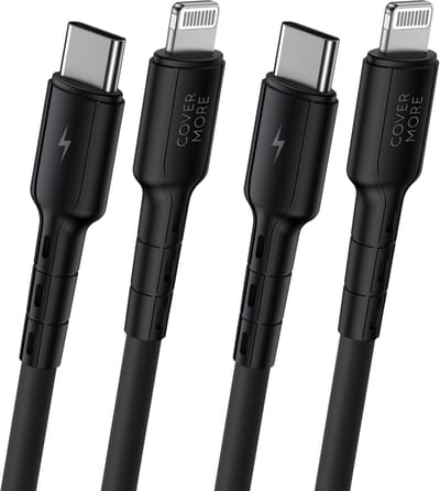 Oplaadkabel geschikt voor Lightning naar usb C snellader - Geschikt voor iPhone en iPad - Snelladen - 1m - Sterk - Flexibel - Zwart