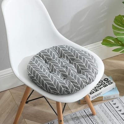 La'Moussawi ® Comfortabel en Stijlvol Rond Zitkussen Set voor Stoelen in Huis en Tuin, 2 Stuks, 40 cm