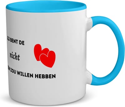 Akyol - jij bent de nicht die iedereen zou willen hebben koffiemok - theemok - blauw - Nicht - geweldige nicht - liefste nicht - verjaardag - cadeau - kado - bedankje - geschenk - 350 ML inhoud